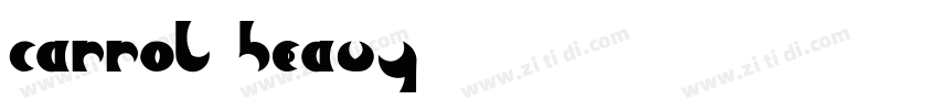 Carrol Heavy字体转换